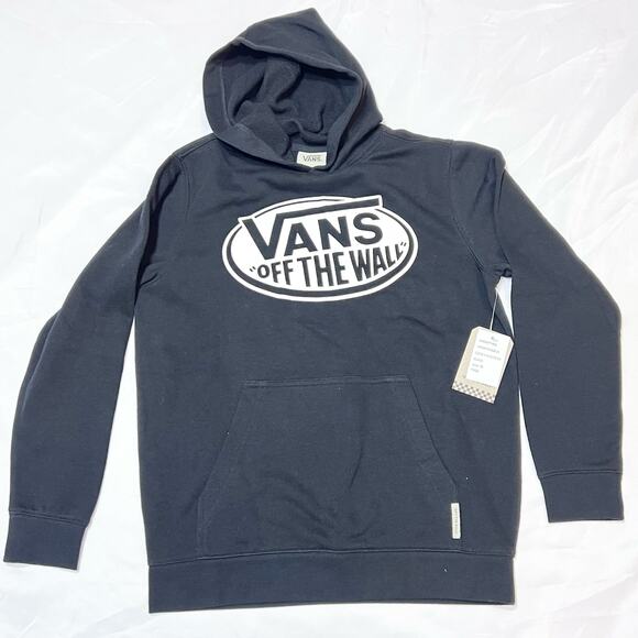 Vans Other - Vans Off The Wall Classic Hoodie Pullover Medium Black Sweater Sweatshirt